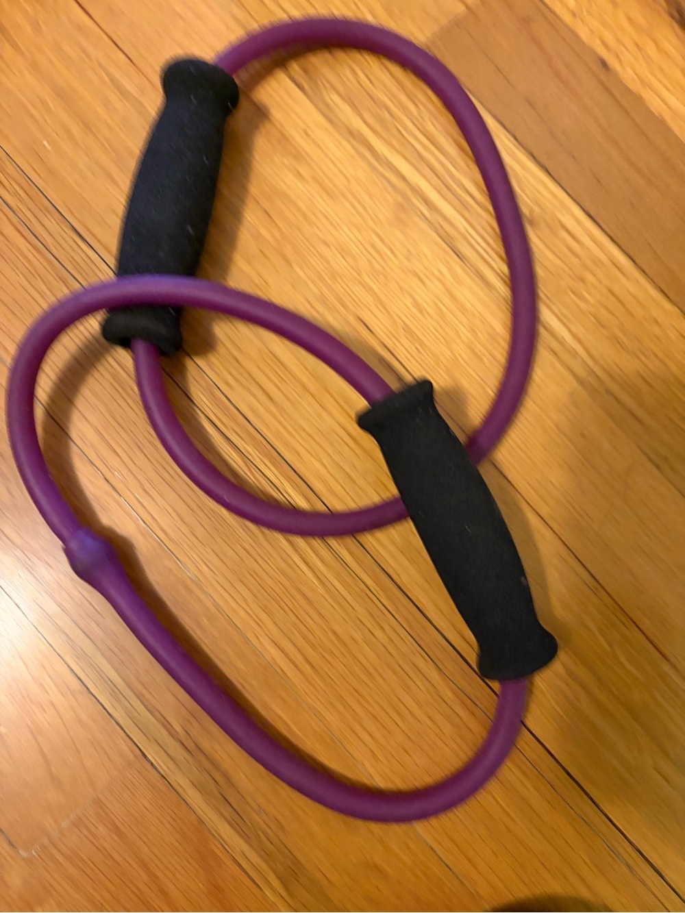 Purple Resistance Exercise Rings with Foam Handles - Unbranded